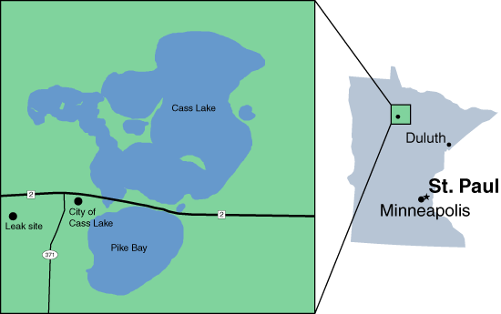 Cass Lake Map